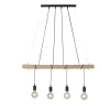 Outlet Just Light Lange Pendelleuchte Holzbalken 100 cm inkl E27 2700 K