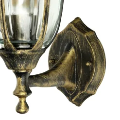 Easylight Laterne Wandleuchte Außen Gold Antik E27 IP44 MILANO* Rustikale Lampen|Rustikale Außenleuchten