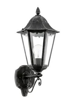 Discount Eglo Laternen Wandaußenleuchte Navedo Silber-Patina