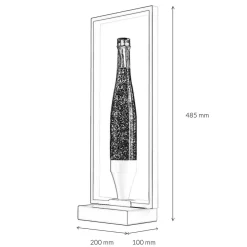 Online Easylight Lavalampe Glitter Lila Weiß LED Rahmen dekorativ OLI