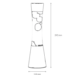 Clearance Easylight Lavalampe Ringo Rot