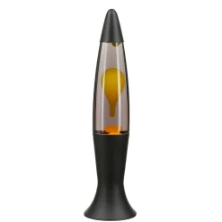 Easylight Lavalampe Schwarz Grau Gelb Retro 40 cm hoch dekorativ ROXY* Lavalampen