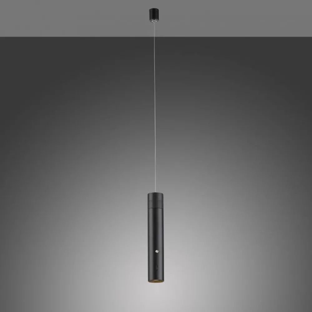 Just Light LED Akku Pendelleuchte Schwarz Metall Touch Dimmen 3 W* Wohnzimmerlampen|Schlafzimmer Lampen