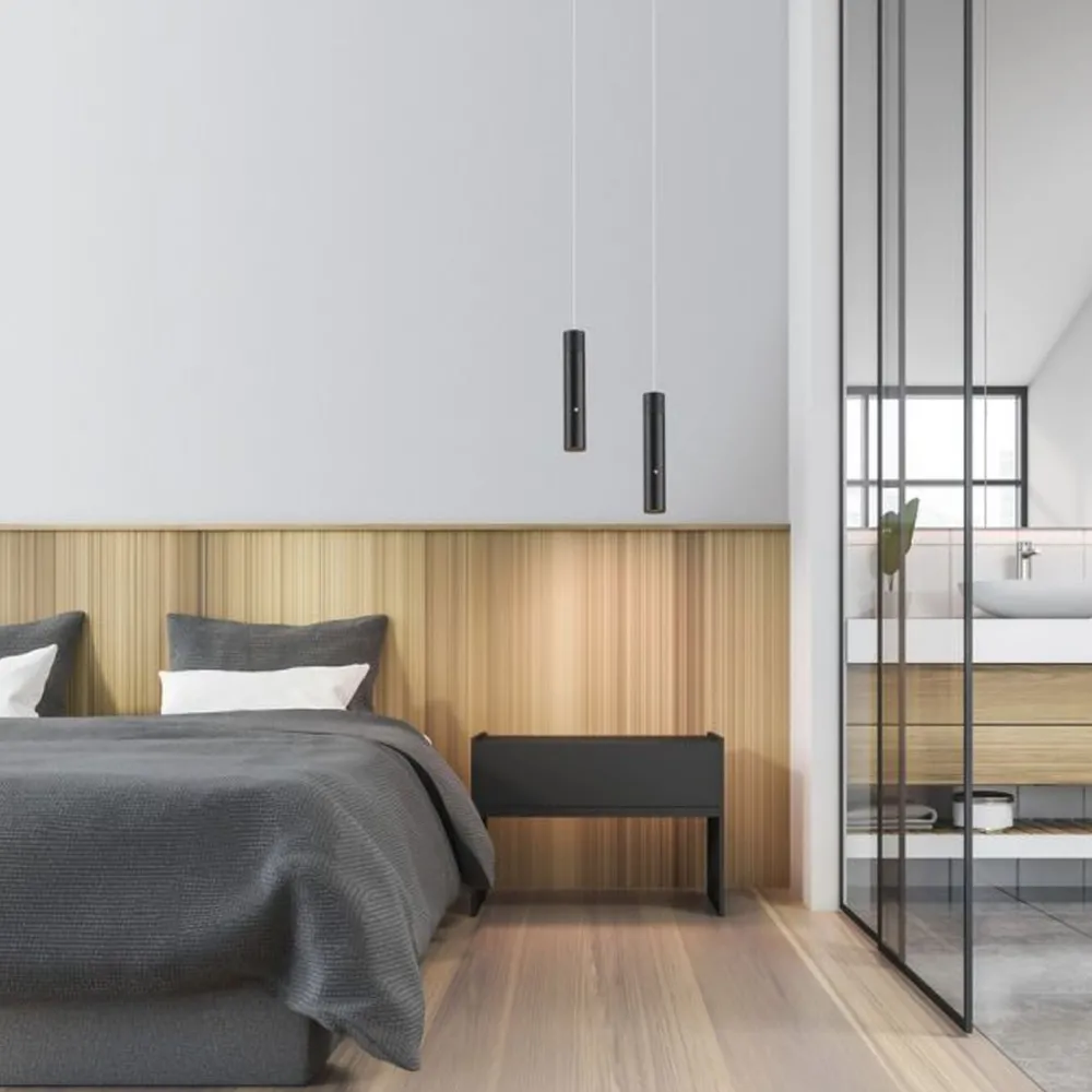 Just Light LED Akku Pendelleuchte Schwarz Metall Touch Dimmen 3 W* Wohnzimmerlampen|Schlafzimmer Lampen