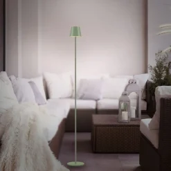 Just Light LED Akku Stehlampe Grün IP54 125 cm Touch Dimmen 3000 K* Stehlampen|Led Lampen
