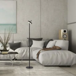 Just Light LED Akku Stehleuchte Schwarz Dimmer Touch IP44 125,2 cm* Led Lampen|Metall Lampen