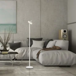 Just Light LED Akku Stehleuchte Weiß Dimmer Touch IP44 125,2 cm* Led Lampen|Metall Lampen