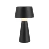 Just Light LED Akku Tischlampe dimmbar Touch IP54 Schwarz 28,9 cm* Schlafzimmer Lampen|Tischlampen