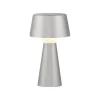 Just Light LED Akku Tischlampe dimmbar Touch IP54 28,9 cm Silber* Led Lampen|Schlafzimmer Lampen