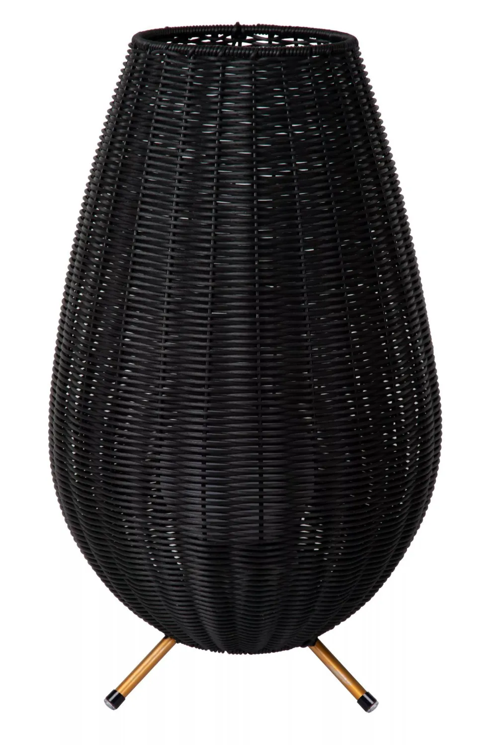 Discount LED Akku Tischlampe dimmbar Schwarz IP44 50 cm 3000 K