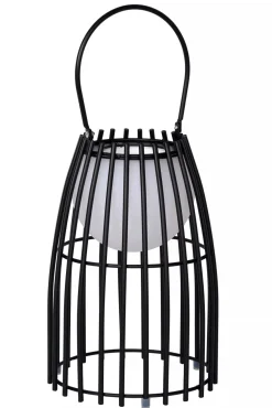 Hot LED Akku Tischlampe dimmbar Schwarz IP44 40 cm Terrasse