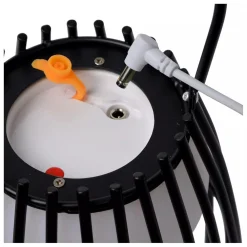 Hot LED Akku Tischlampe dimmbar Schwarz IP44 40 cm Terrasse