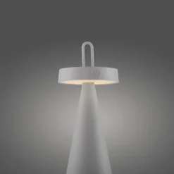 Sale Just Light LED Akku Tischlampe Dimmer Touch IP44 28,9 cm Weiß