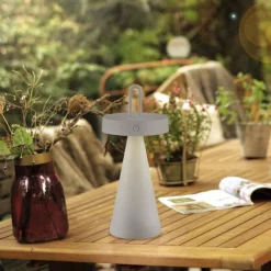 Sale Just Light LED Akku Tischlampe Dimmer Touch IP44 28,9 cm Weiß