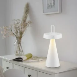 Just Light LED Akku Tischlampe Dimmer Touch IP44 2700 K 28,9 cm* Led Lampen|Schlafzimmer Lampen