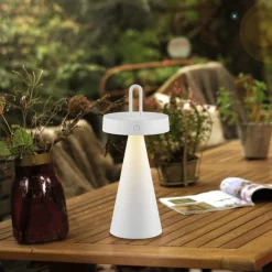 Just Light LED Akku Tischlampe Dimmer Touch IP44 2700 K 28,9 cm* Led Lampen|Schlafzimmer Lampen