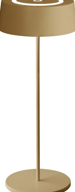 Eco-Light LED Akku Tischlampe Gold Touch Dimmer USB IP54 3000 K* Metall Lampen|Moderne Außenleuchten