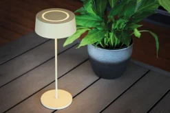 Eco-Light LED Akku Tischlampe Gold Touch Dimmer USB IP54 3000 K* Metall Lampen|Moderne Außenleuchten