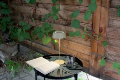 Eco-Light LED Akku Tischlampe Gold Touch Dimmer USB IP54 3000 K* Metall Lampen|Moderne Außenleuchten