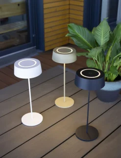 Eco-Light LED Akku Tischlampe Gold Touch Dimmer USB IP54 3000 K* Metall Lampen|Moderne Außenleuchten