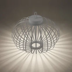 Best Just Light LED Akku Tischlampe IP44 Greige dimmbar Touch 2 W 37 cm