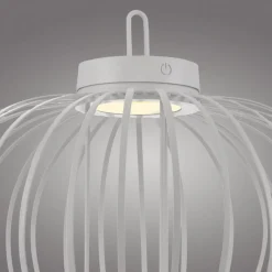 Best Just Light LED Akku Tischlampe IP44 Weiß dimmbar Touch 37 cm 2 W