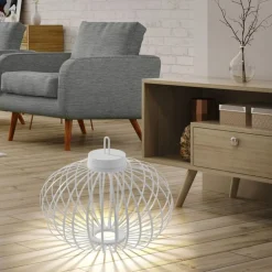 Best Just Light LED Akku Tischlampe IP44 Weiß dimmbar Touch 37 cm 2 W