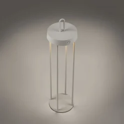 Just Light LED Akku Tischlampe Metall dimmbar IP44 2700 K Greige* Led Lampen|Schlafzimmer Lampen