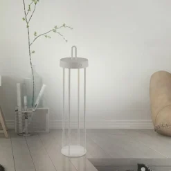 Just Light LED Akku Tischlampe Metall dimmbar IP44 2700 K Greige* Led Lampen|Schlafzimmer Lampen