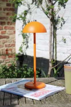 LED Akku Tischlampe Orange 32 cm 3000 K IP54 7h dimmbar* Led Außenleuchten|Moderne Außenleuchten
