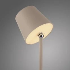 New Just Light LED Akku Tischlampe Sandfarben dimmbar Touch 37 cm 2 W