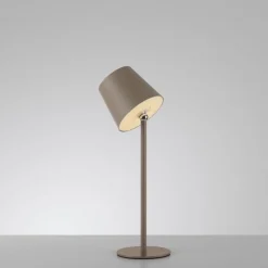 New Just Light LED Akku Tischlampe Sandfarben dimmbar Touch 37 cm 2 W