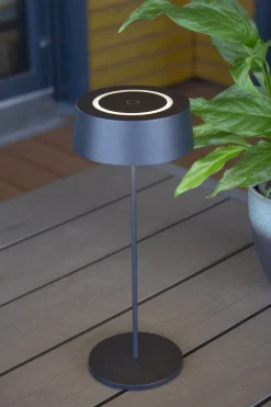 Online Eco-Light LED Akku Tischlampe Schwarz Touch Dimmer USB IP54 2 W