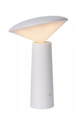 Discount LED Akku Tischlampe Weiß 21,3 cm IP44 5h dimmbar