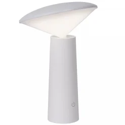 Discount LED Akku Tischlampe Weiß 21,3 cm IP44 5h dimmbar