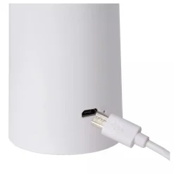 Discount LED Akku Tischlampe Weiß 21,3 cm IP44 5h dimmbar