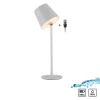 Just Light LED Akku Tischlampe Weiß dimmbar Touch 37 cm 320 lm 2 W* Schlafzimmer Lampen|Metall Lampen