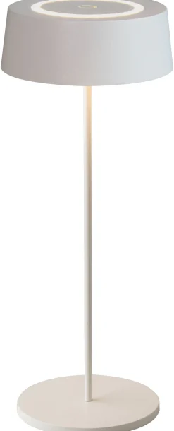 Eco-Light LED Akku Tischlampe Weiß Touch Dimmer USB IP54 3000 K* Metall Lampen|Led Außenleuchten