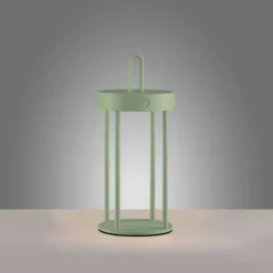 Just Light LED Akku Tischleuchte Aluminium dimmbar IP44 2 W Grün