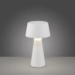 Sale Just Light LED Akku Tischleuchte dimmbar Touch IP54 Weiß 28,9 cm
