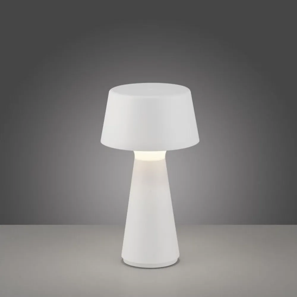 Sale Just Light LED Akku Tischleuchte dimmbar Touch IP54 Weiß 28,9 cm