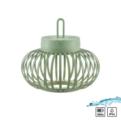 Best Just Light LED Akku Tischleuchte Dimmer Touch 22 cm IP44 2 W Grün