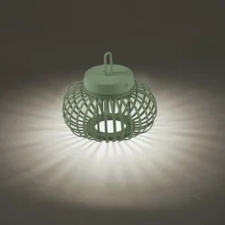 Best Just Light LED Akku Tischleuchte Dimmer Touch 22 cm IP44 2 W Grün