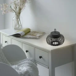 Hot Just Light LED Akku Tischleuchte dimmbar 22 cm IP44 2 W Schwarz