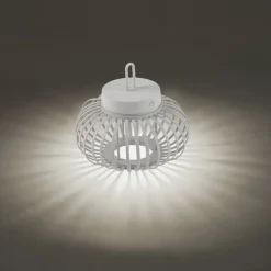 Outlet Just Light LED Akku Tischleuchte Dimmer Touch 22 cm IP44 2 W Weiß