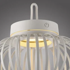 Outlet Just Light LED Akku Tischleuchte Dimmer Touch 22 cm IP44 2 W Weiß