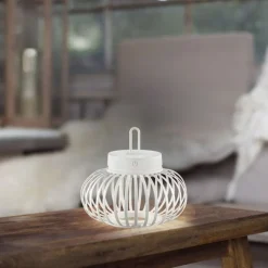 Outlet Just Light LED Akku Tischleuchte Dimmer Touch 22 cm IP44 2 W Weiß