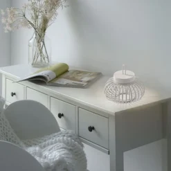 Outlet Just Light LED Akku Tischleuchte Dimmer Touch 22 cm IP44 2 W Weiß