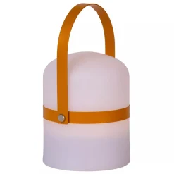 LED Akku Tischleuchte dimmbar Braun IP44 18,5 cm 3000 K