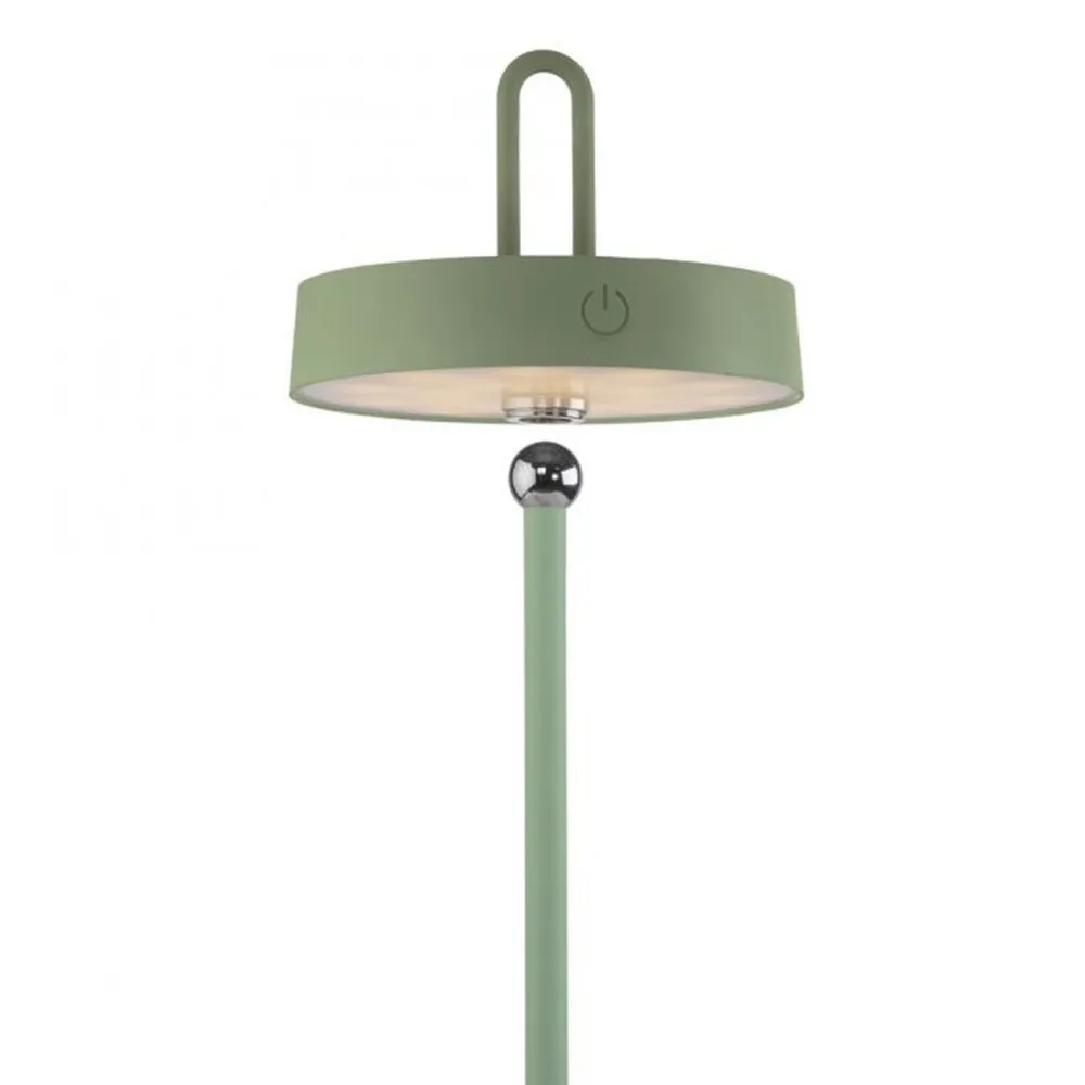 Outlet Just Light LED Akku Tischleuchte Grün Dimmer Touch IP44 47,2 cm